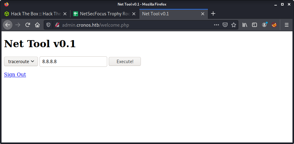 Cronos Net Tool v0.1