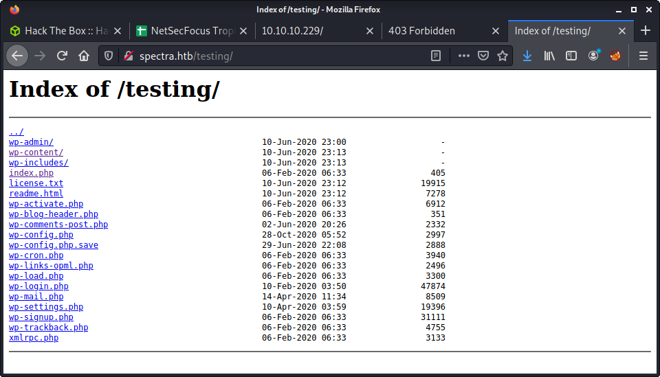 80 Testing Directory Listing